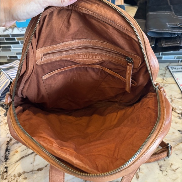 Bed Stu Tan Woven Leather Shoulder Bag - Picture 5 of 5